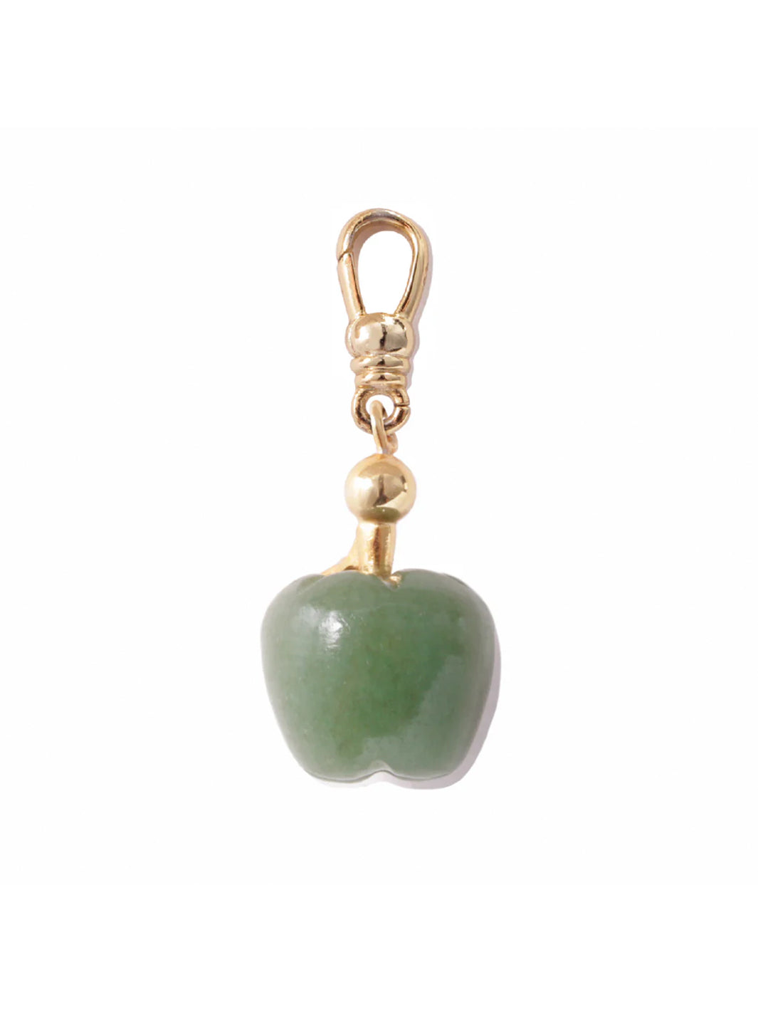 Frost Fine Green Jade Apple Charm