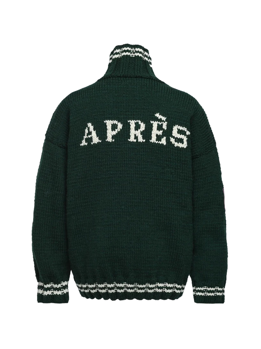 Apres Ski Zip Cardi in Verde
