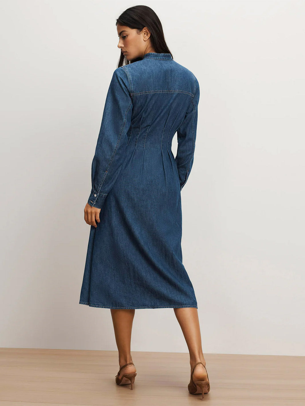Arcadia Denim Shirtdress in City Stroll