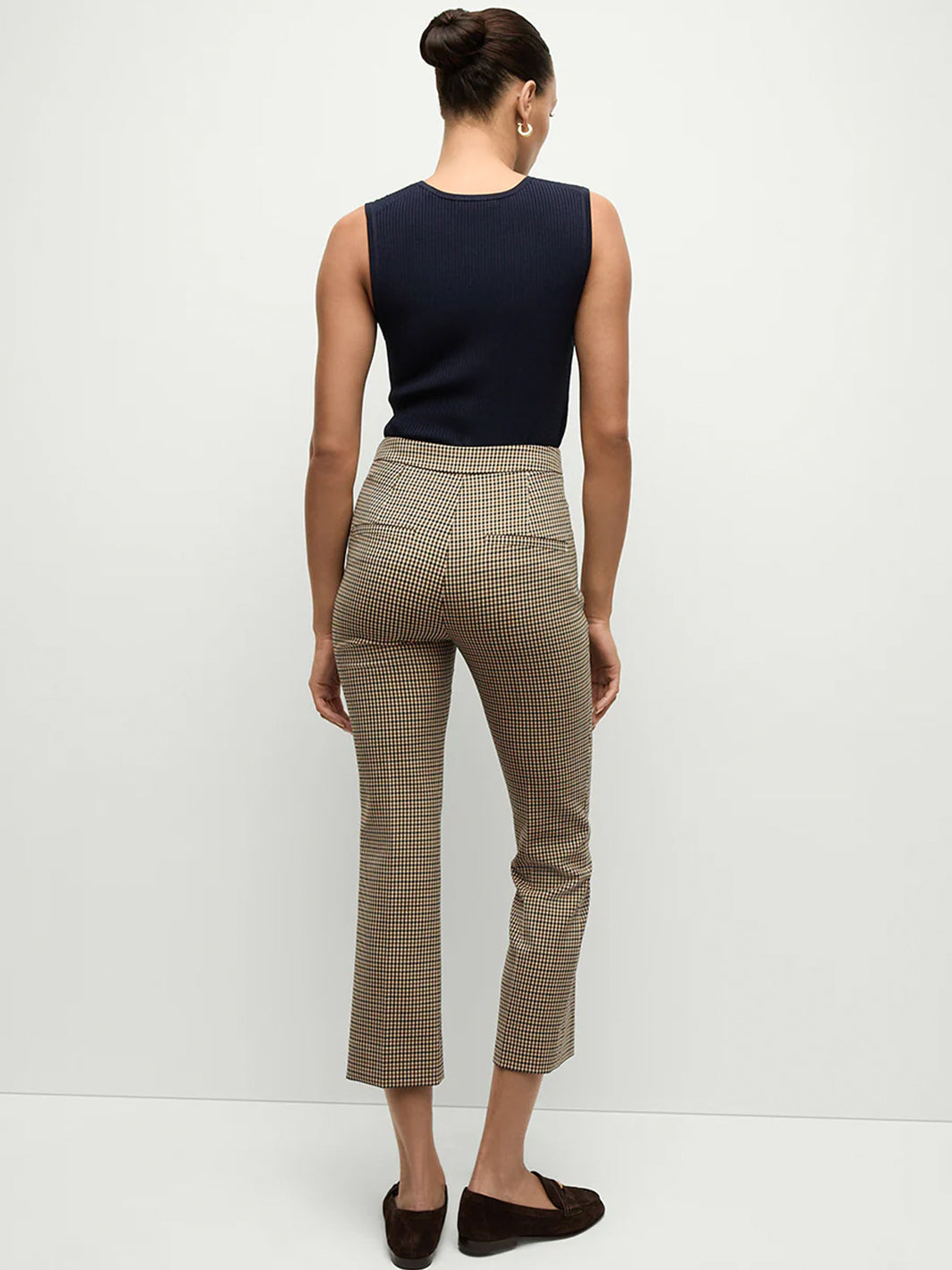 Arte Houndstooth Pant in Sand Black