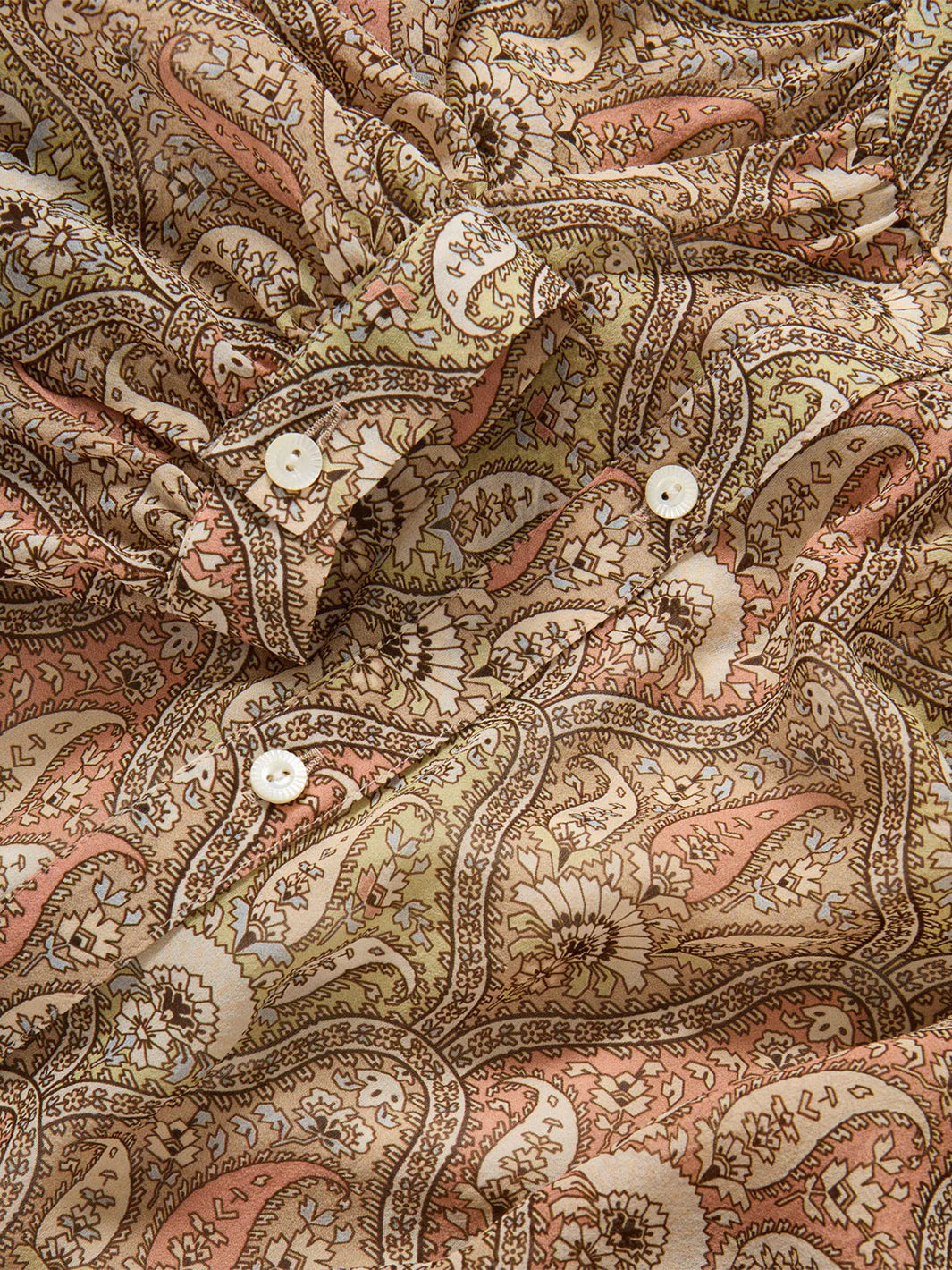 Ashlynn Silk Blouse in Stone Khaki