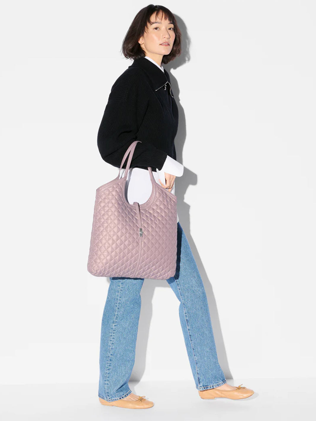 Large Astor Tote in Quail