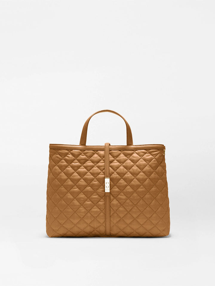 Medium Astor Tote in Cognac