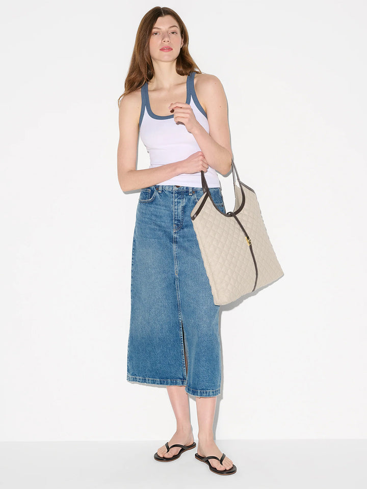 Large Astor Tote in Sandy Linen