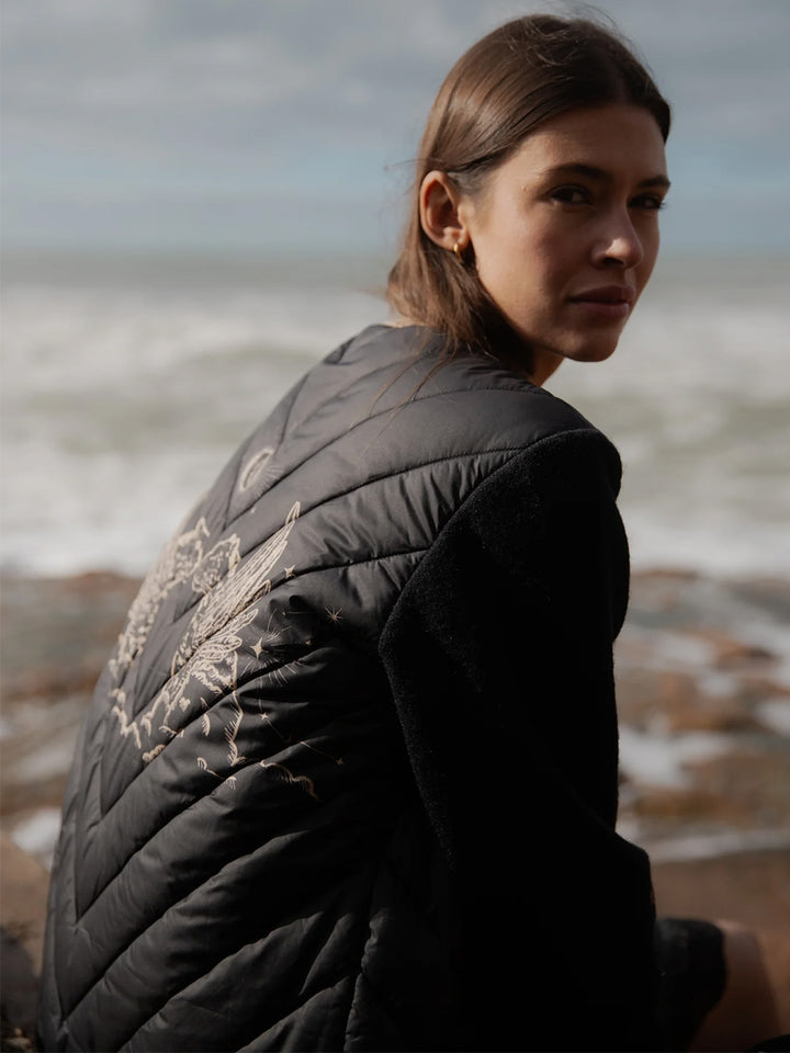 Astrology Coat in Black