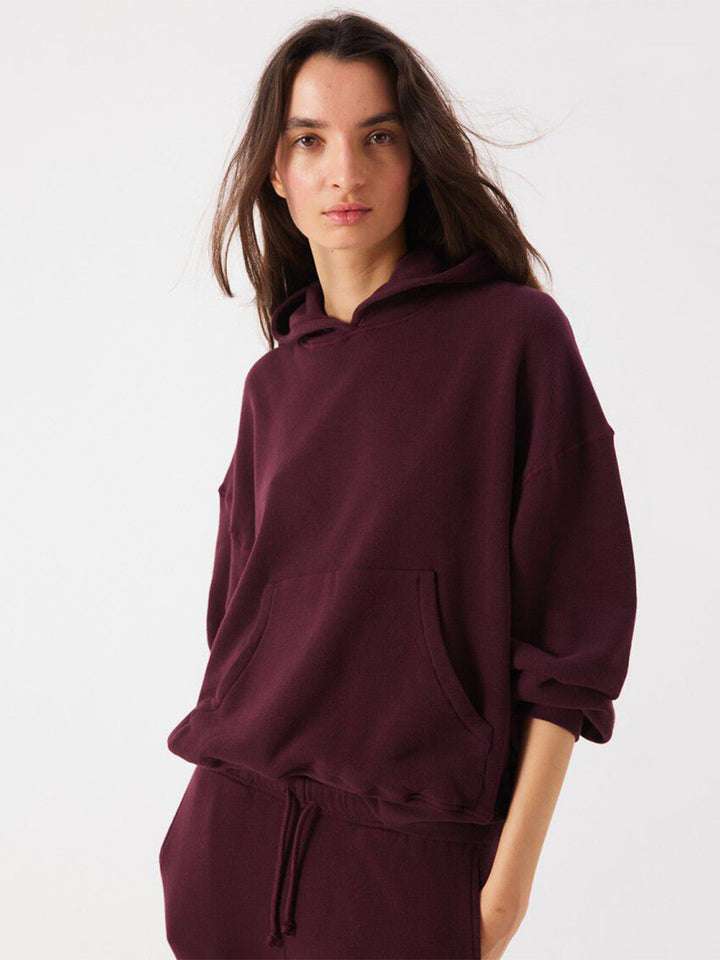 Atubay Hoodie in Wine Lie