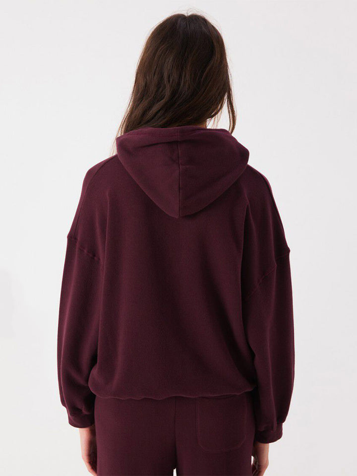 Atubay Hoodie in Wine Lie