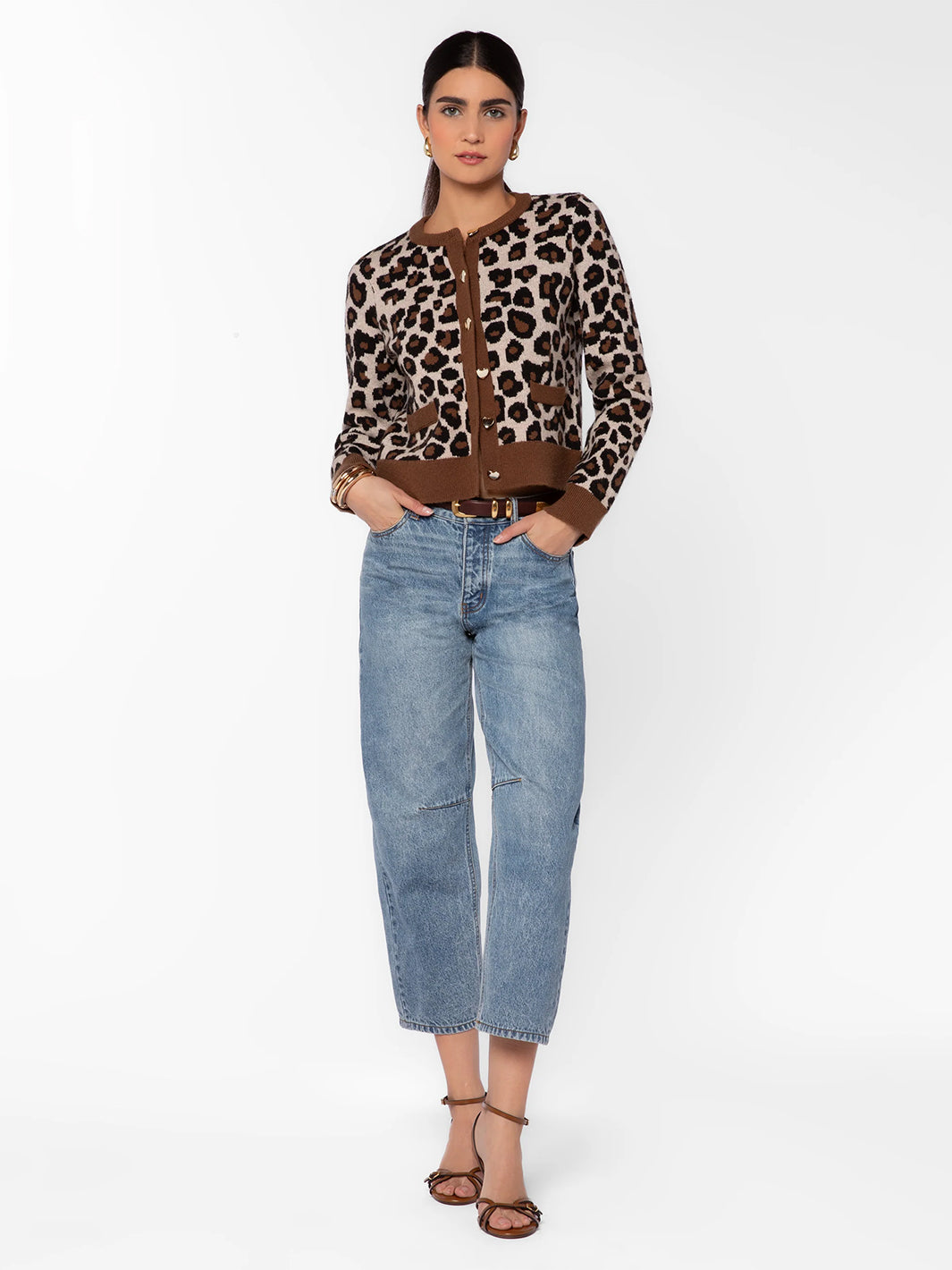Aylin Leopard Cardigan in Leopard