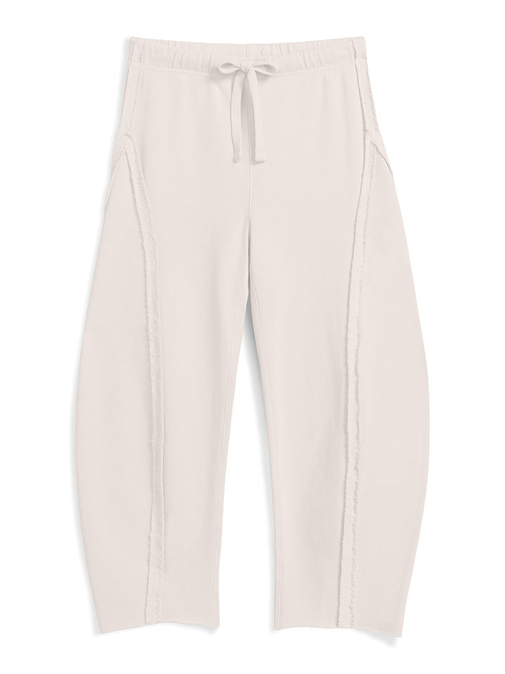Bibi Barrel Leg Sweatpant in Vintage White