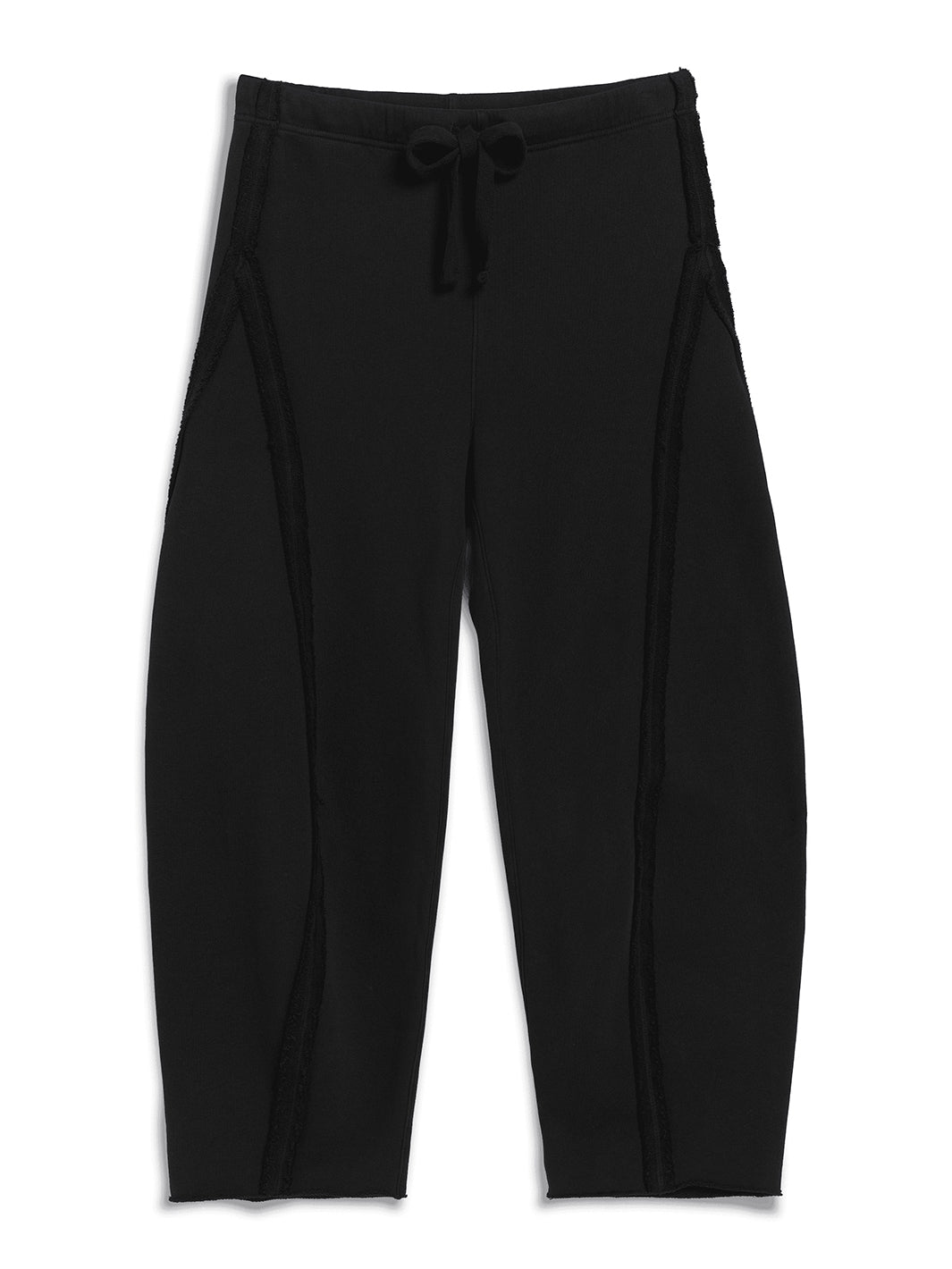 Bibi Barrel Leg Sweatpant in Black