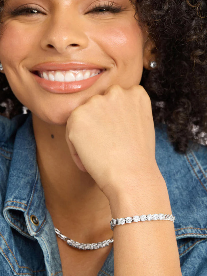 Baby Julian Loves Diamonds Bracelet in Silver