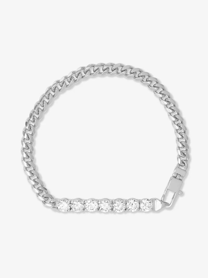 Baby Julian Loves Diamonds Bracelet in Silver