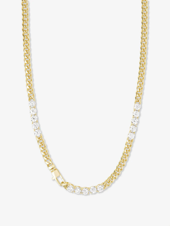 Baby Julian's Obsessed with Diamonds Necklace 16" in Gold