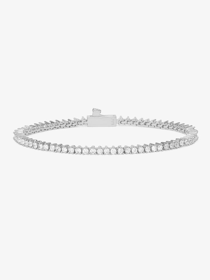 Not Your Basic Tennis Bracelet 2mm in Silver