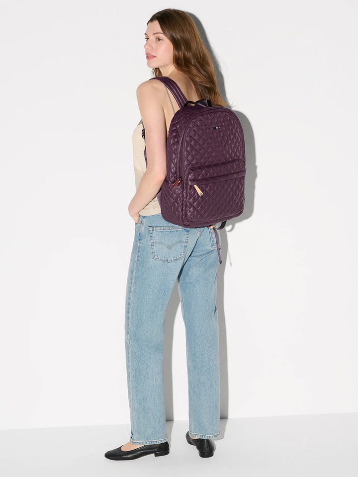 Metro Backpack in Raisin