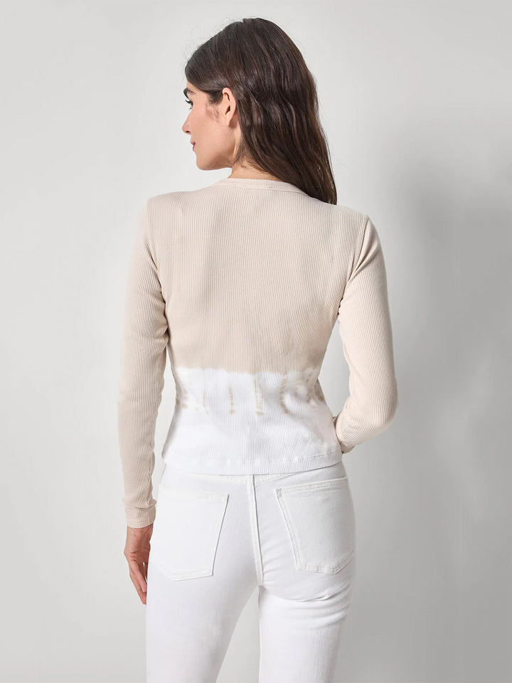 Bamboo Dye V-Neck Cardigan in Bamboo Die