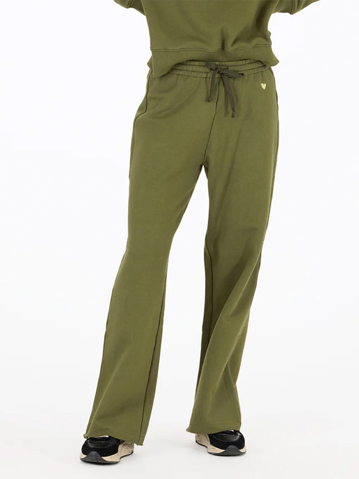 Weekend Barb Wide Leg Sweatpants in Army