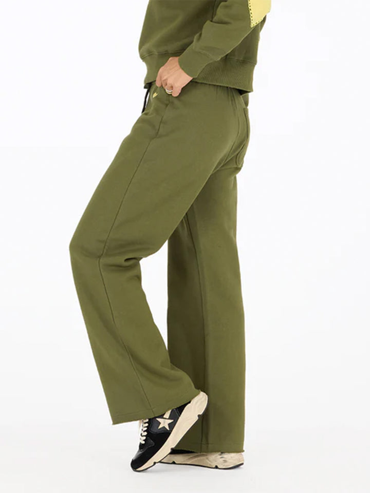 Weekend Barb Wide Leg Sweatpants in Army