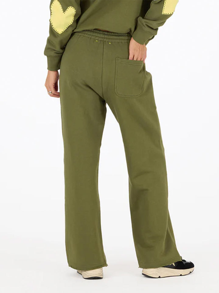 Weekend Barb Wide Leg Sweatpants in Army