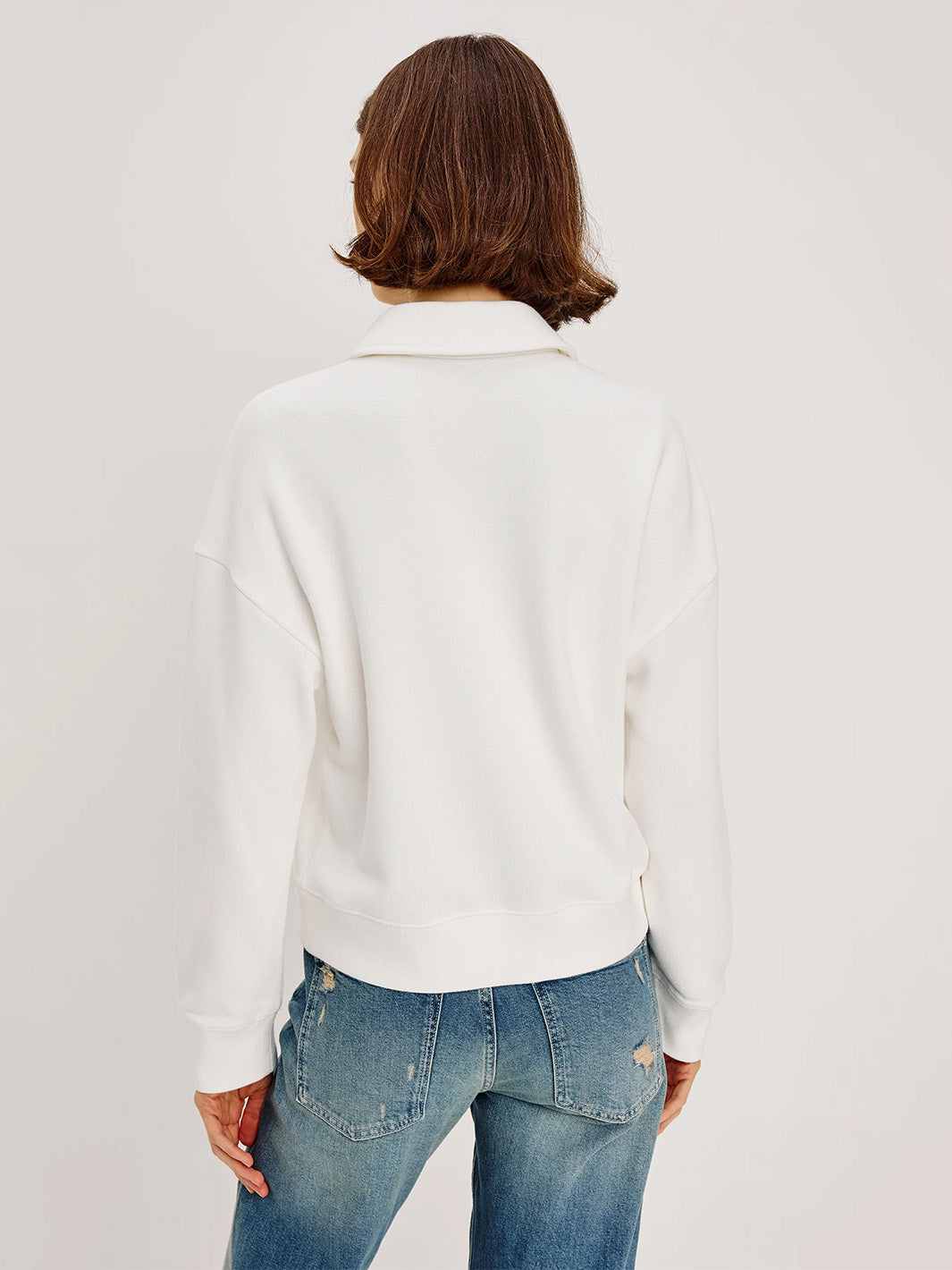 Barlow Polo Top in Ivory