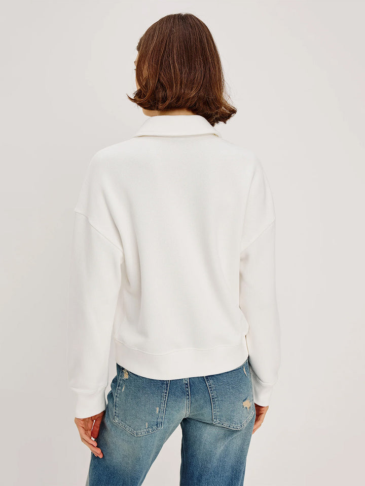 Barlow Polo Top in Ivory