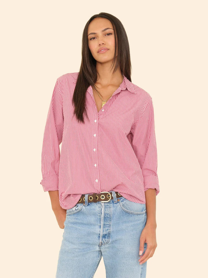 Beau Shirt in Ruby Red