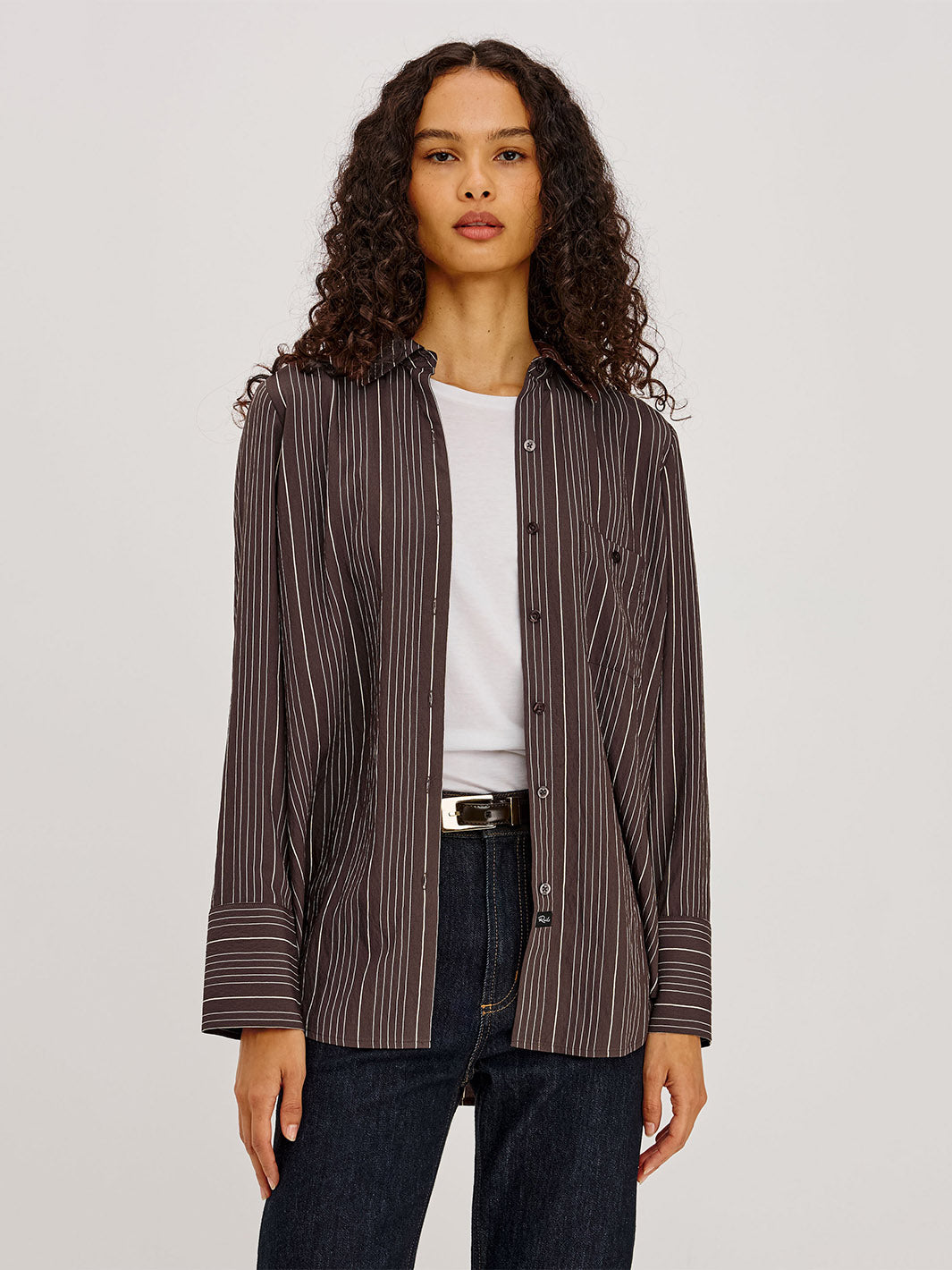 Beck Shirt in Chicory Stripe