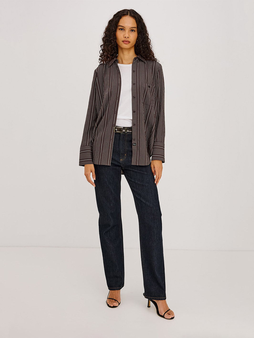 Beck Shirt in Chicory Stripe