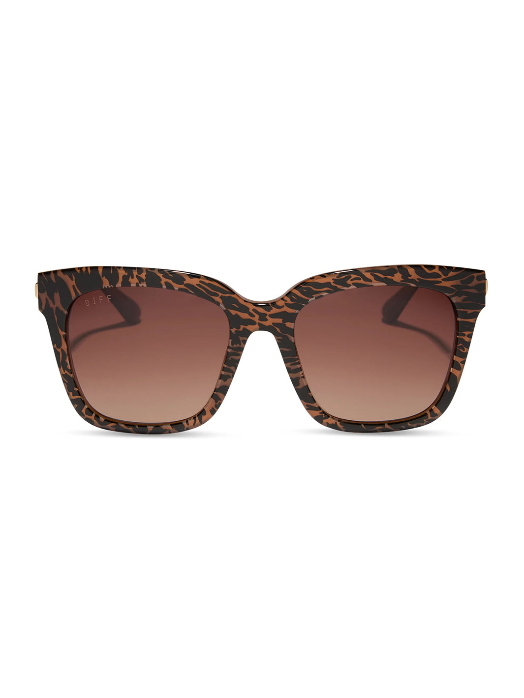 Bella Sunglasses in Animal Brown Gradient