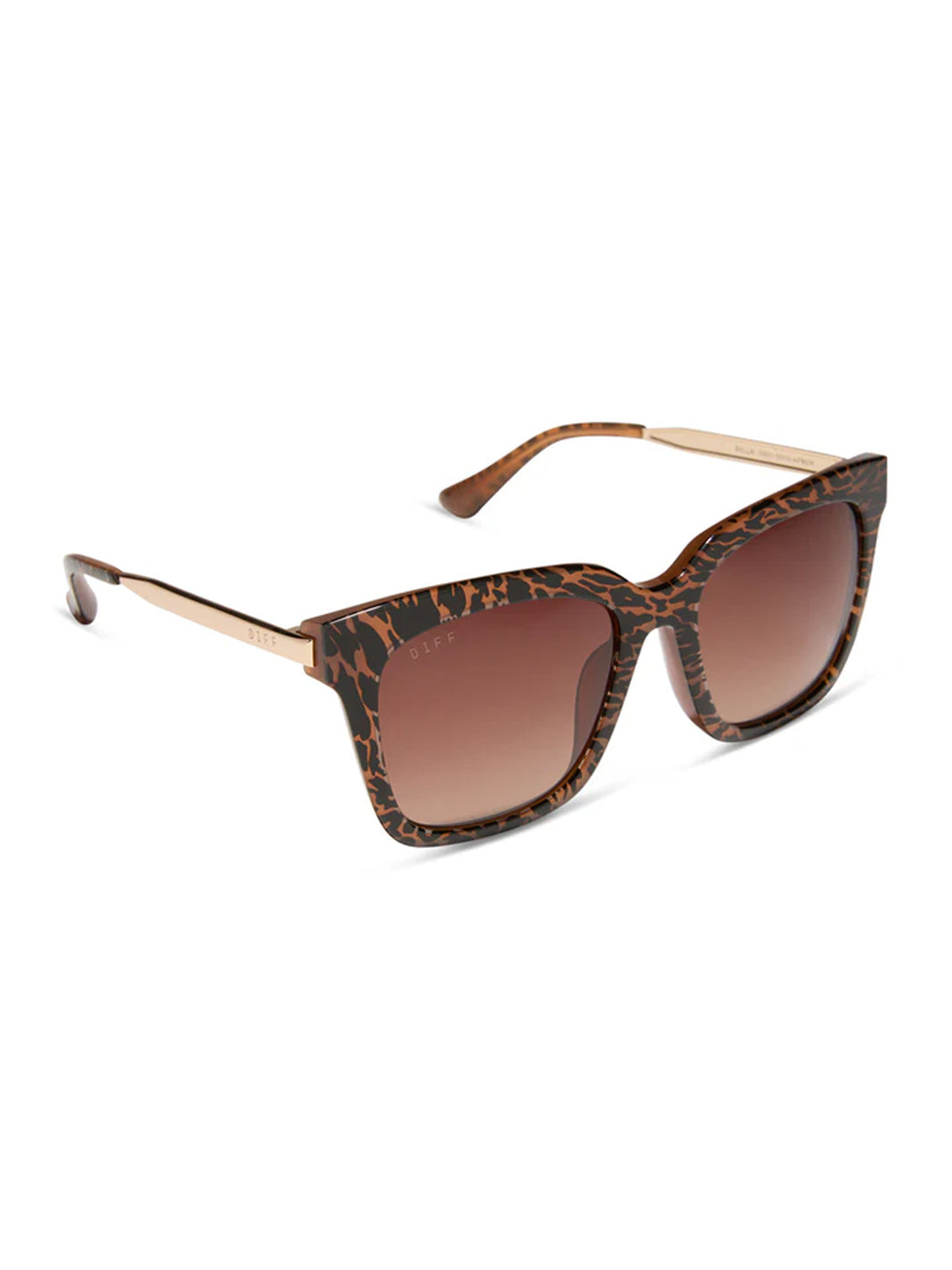 Bella Sunglasses in Animal Brown Gradient