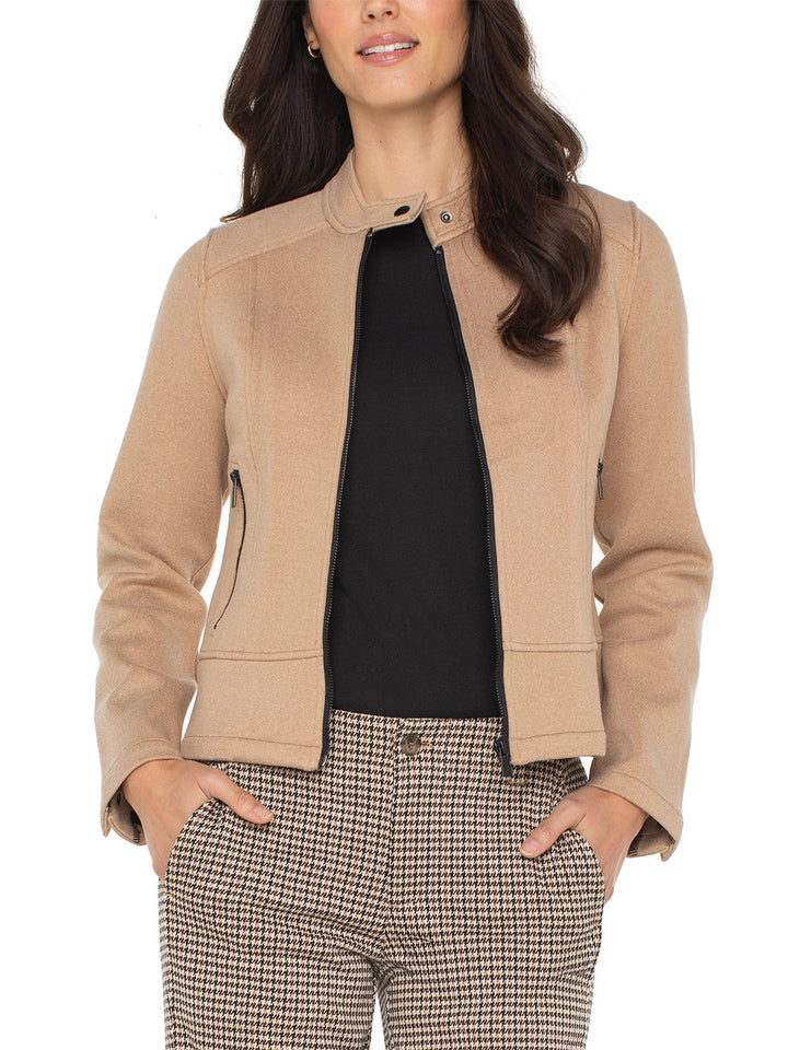 Biker Jacket in Camel
