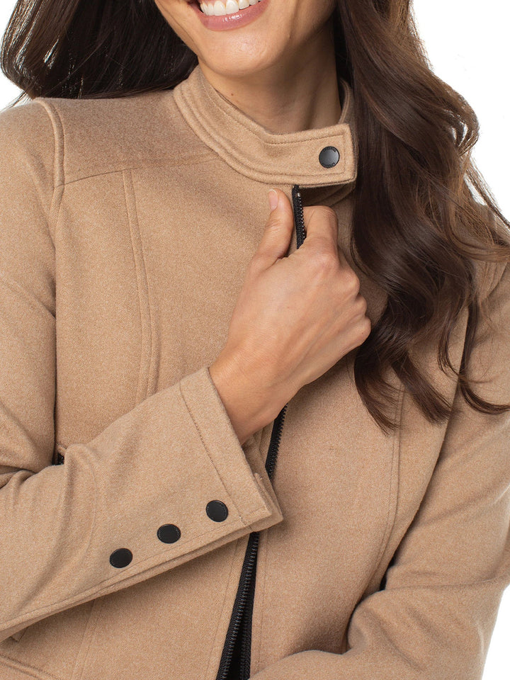 Biker Jacket in Camel