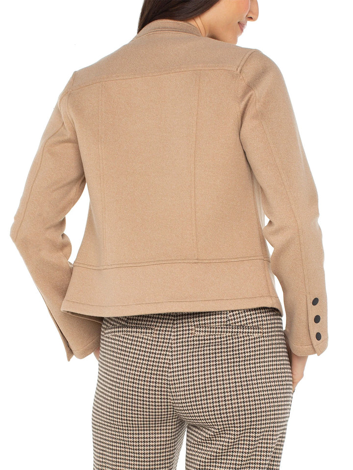 Biker Jacket in Camel