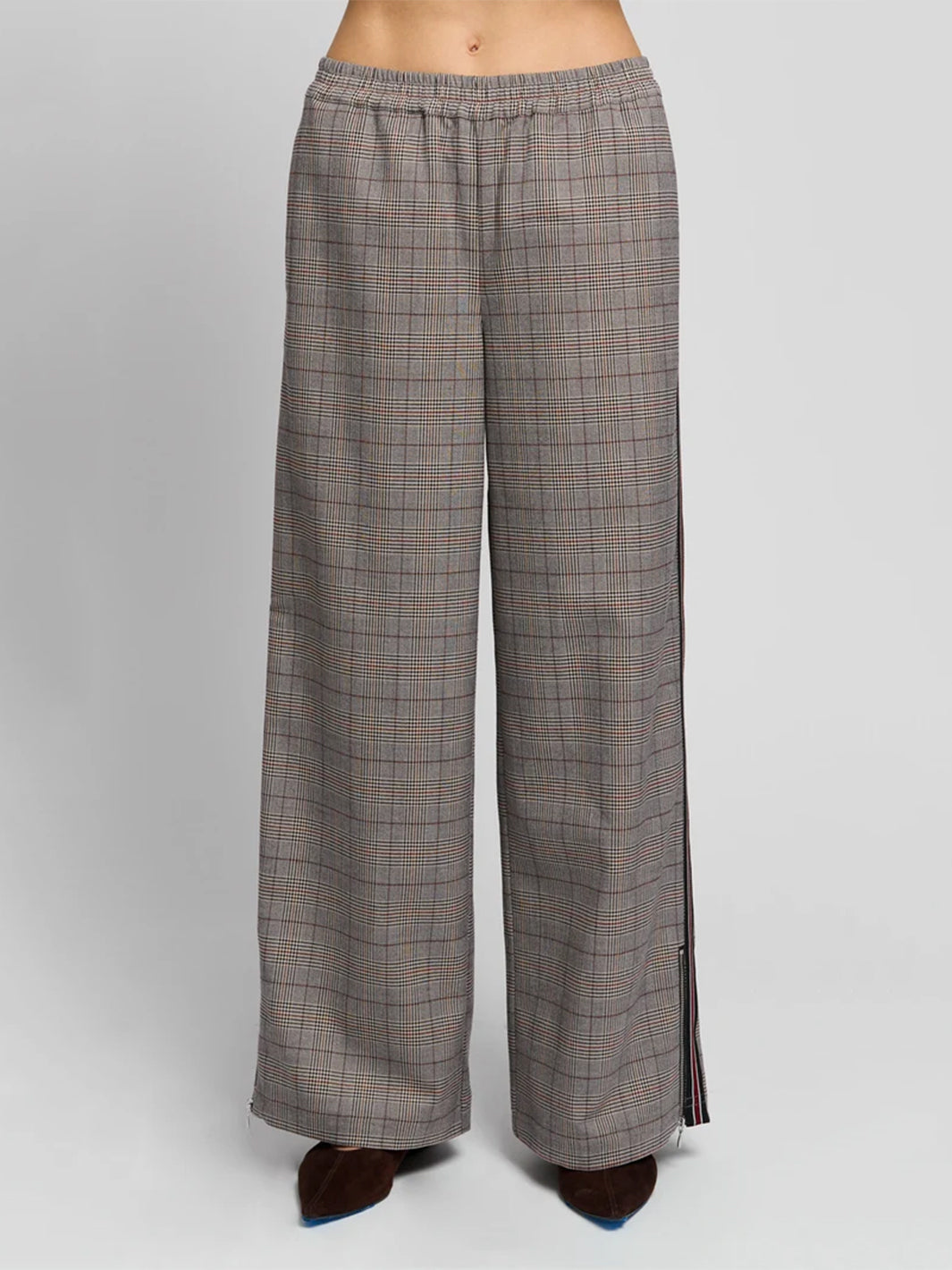 Birch Suiting Track Pant in Brown