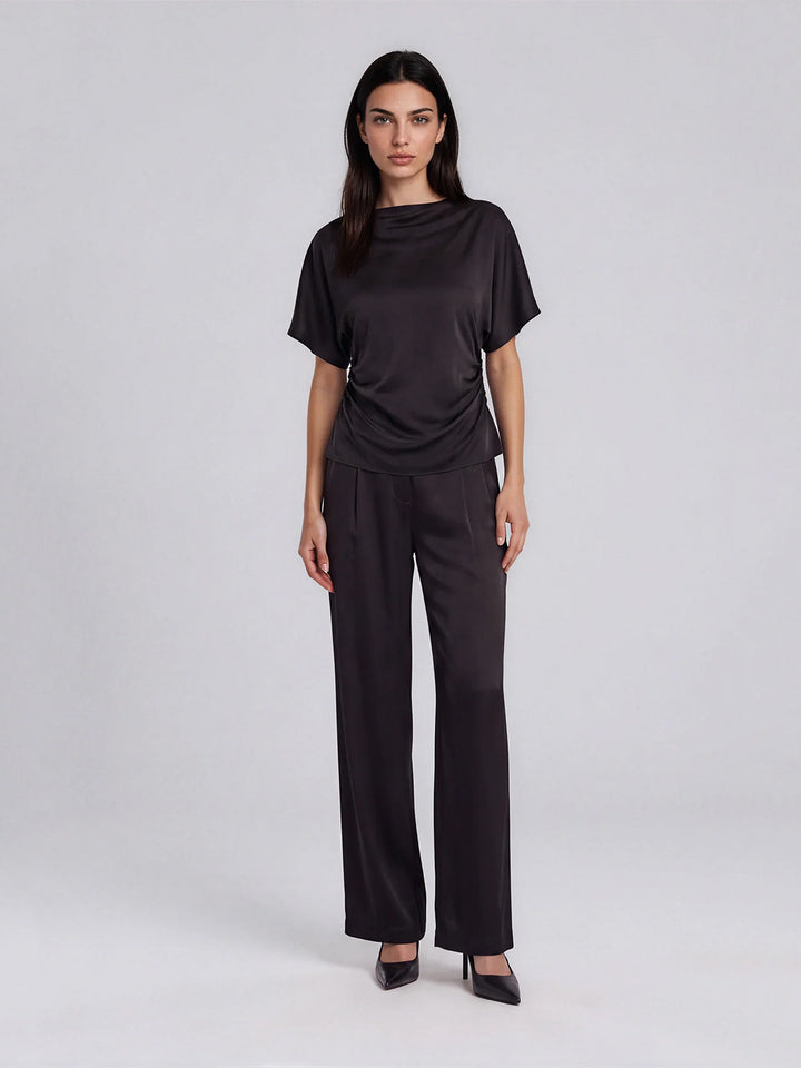 Black Tie Affair Cinched Top in Black