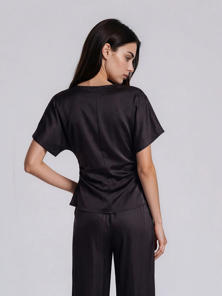 Black Tie Affair Cinched Top in Black