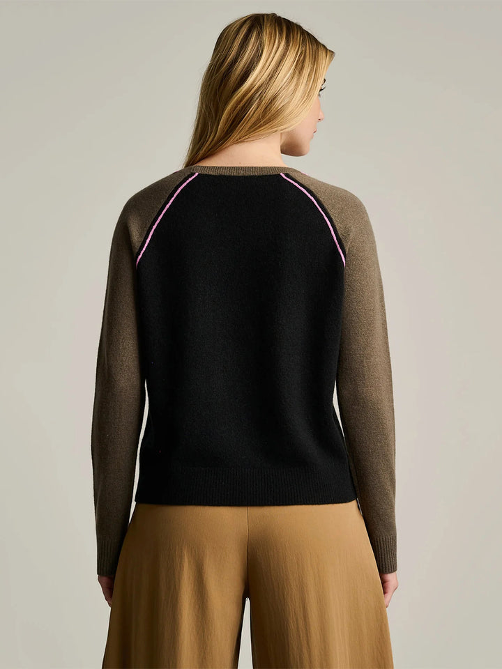 Block Out Sweater in Onyx