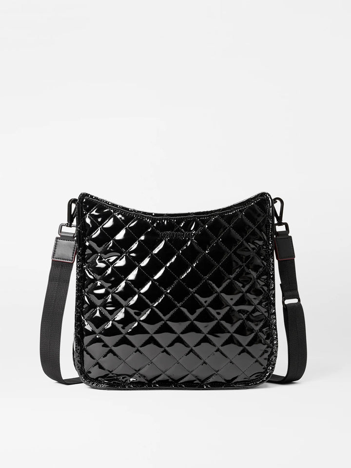 Box Crossbody in Black Lacquer