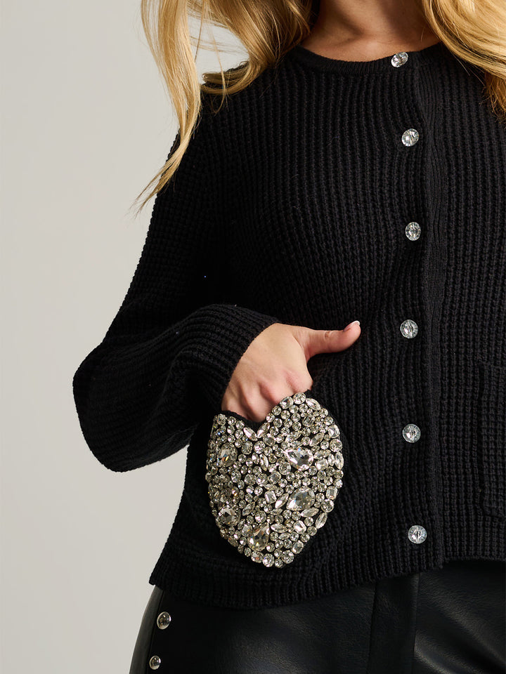 Pocketfull Cardigan in Black