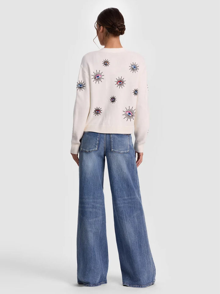 Bradley Short Embellished Cardigan in Visionary