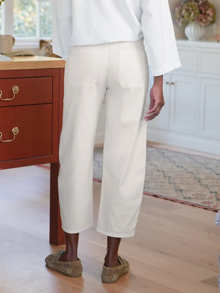 Bray Everyday Barrel Pant in Chalk