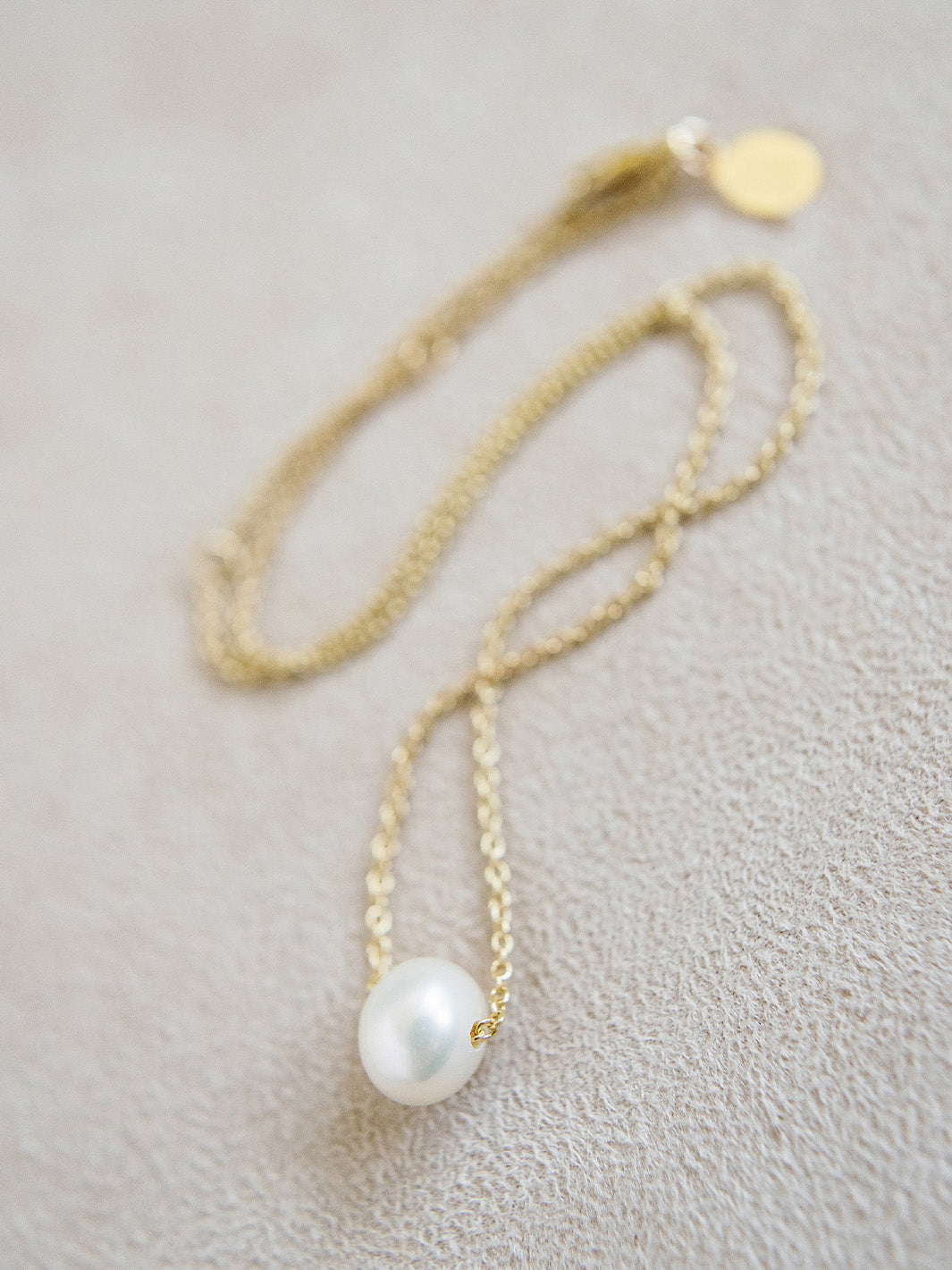 Brittany Necklace in Freshwater Pearl