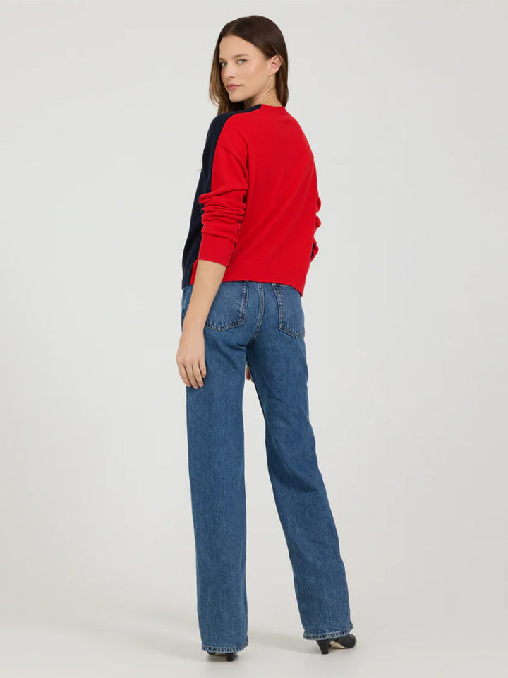 Bryn Cashmere Crew in Galaxy