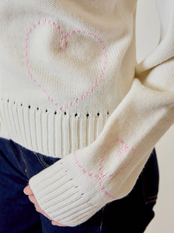 Button Down Cardigan in Vintage White