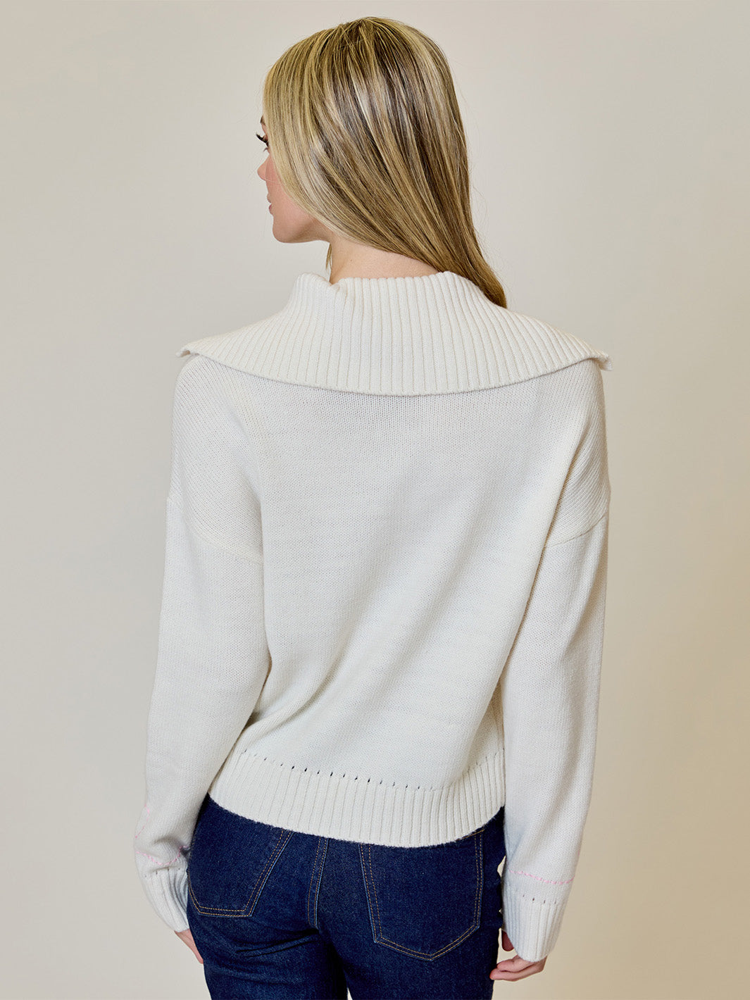 Button Down Cardigan in Vintage White