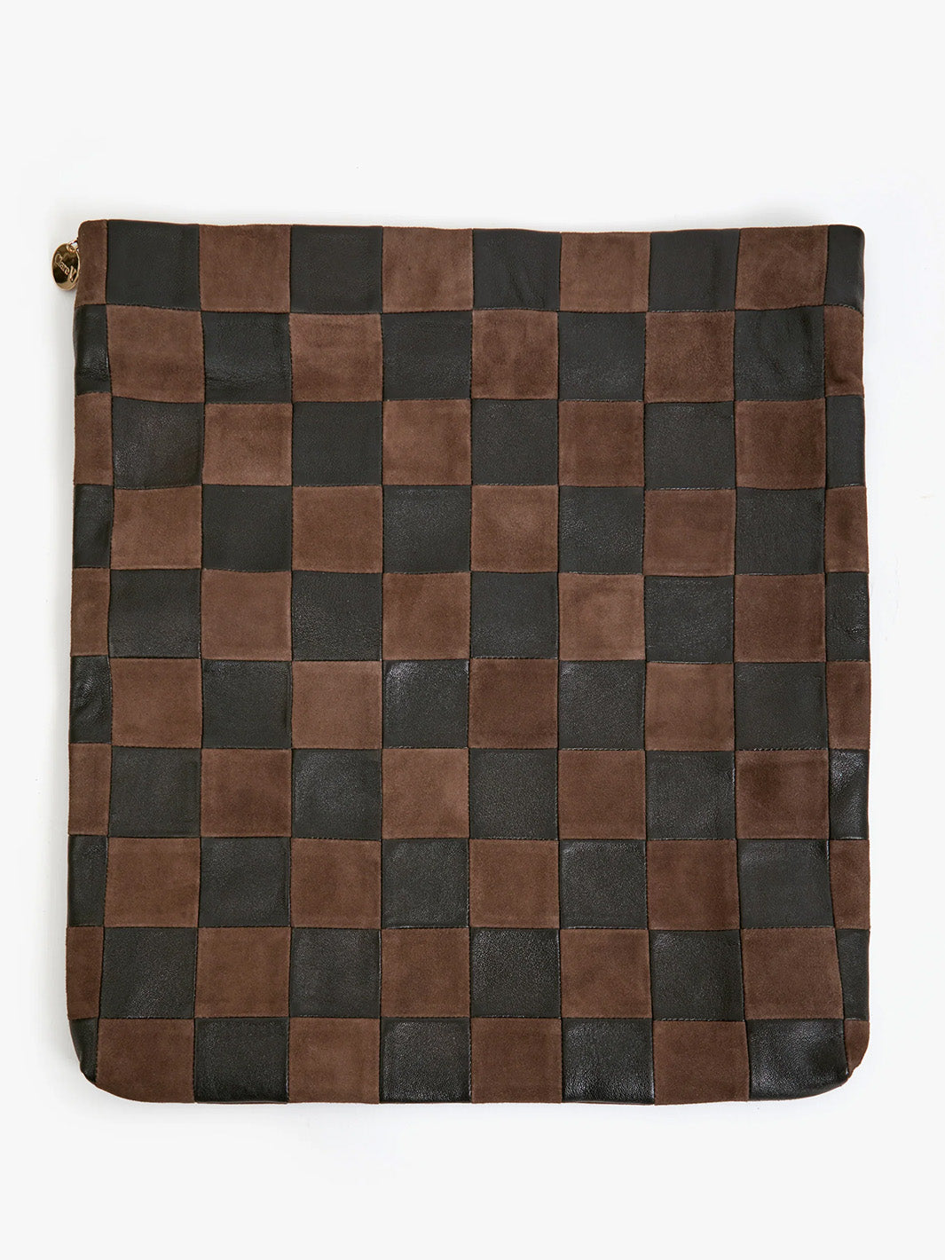 Carryall Clutch in Black/Chocolate