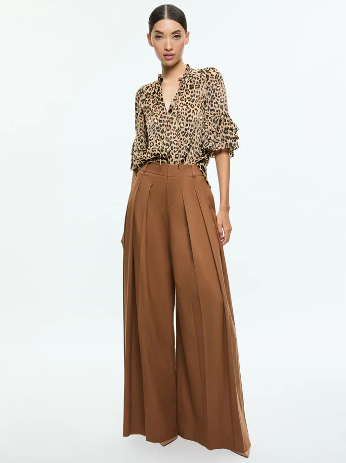 Julius Tier Sleeve Tunic Top in Leopard Love