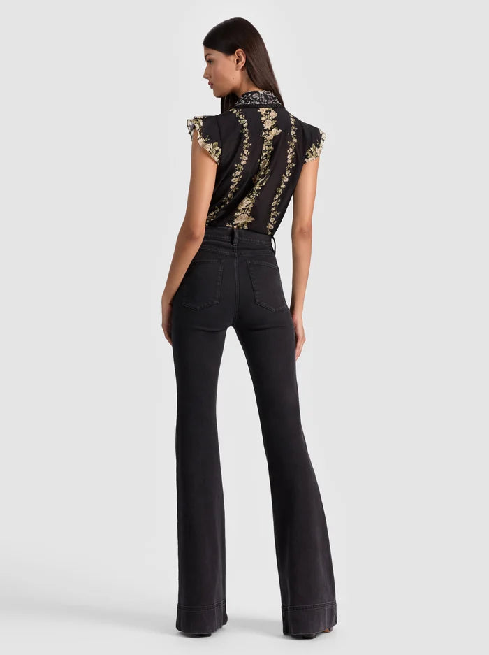 Martel Flutter Sleeve Blouse in Free Fall