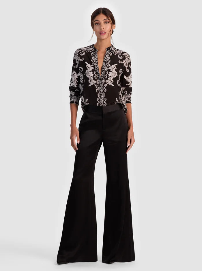 Willa Silk Blouse in Winter's Tale