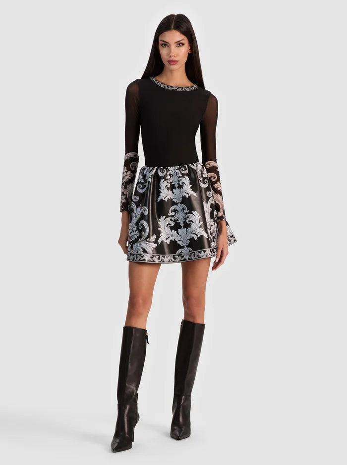 Chara Vegan Mini Dress in Winter's Tale